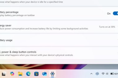 Windows 11 finalmente muestra el porcentaje de batería