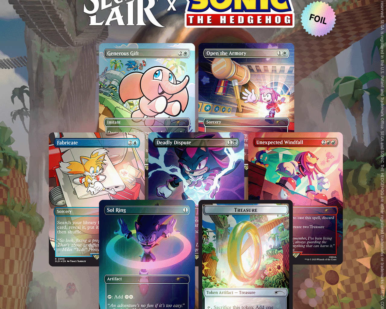 Sonic se une al multiverso de Magic The Gathering