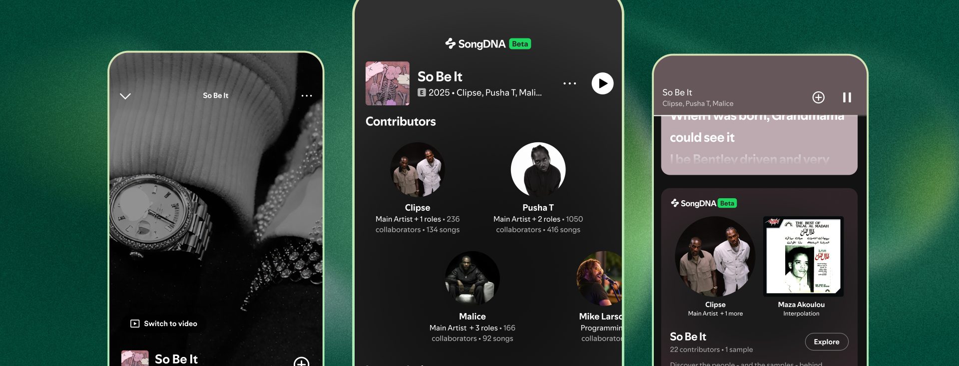 Spotify SongDNA: conoce a quienes crearon tu canción favorita