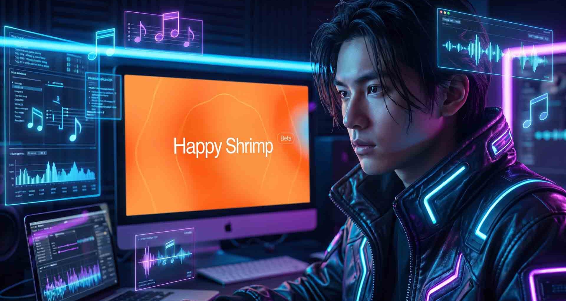 HappyShrimp 1.0: Crea canciones con IA con la versión china de Suno